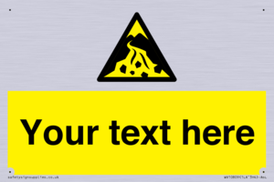 Custom Warning: Debris flow zone